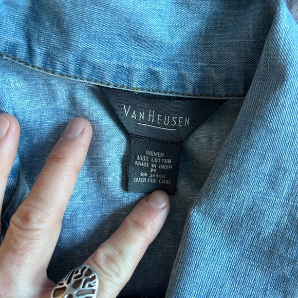 Van Heusen Denim Beaded Jacket - Picture 5 of 6